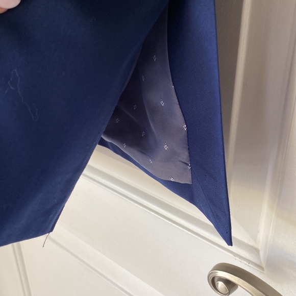 NOWT 3 pieces 48Long with NWT 36W pants, NWT XL vest slim fit blue suit - Picture 5 of 10